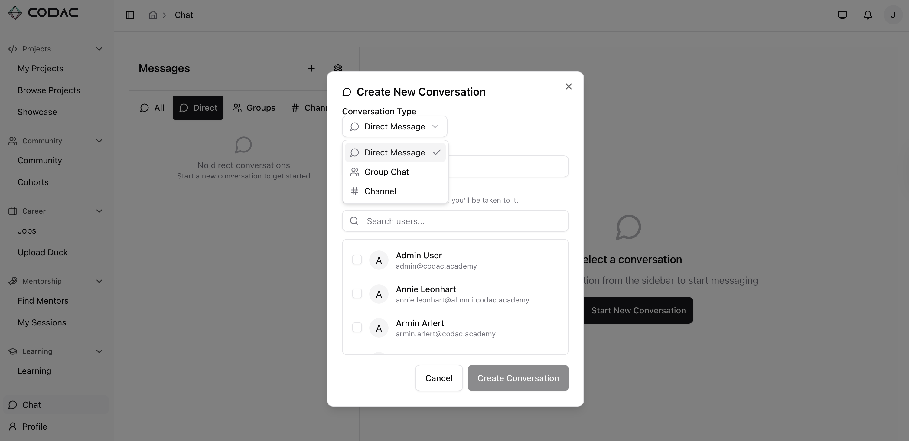 Codac screenshot 1