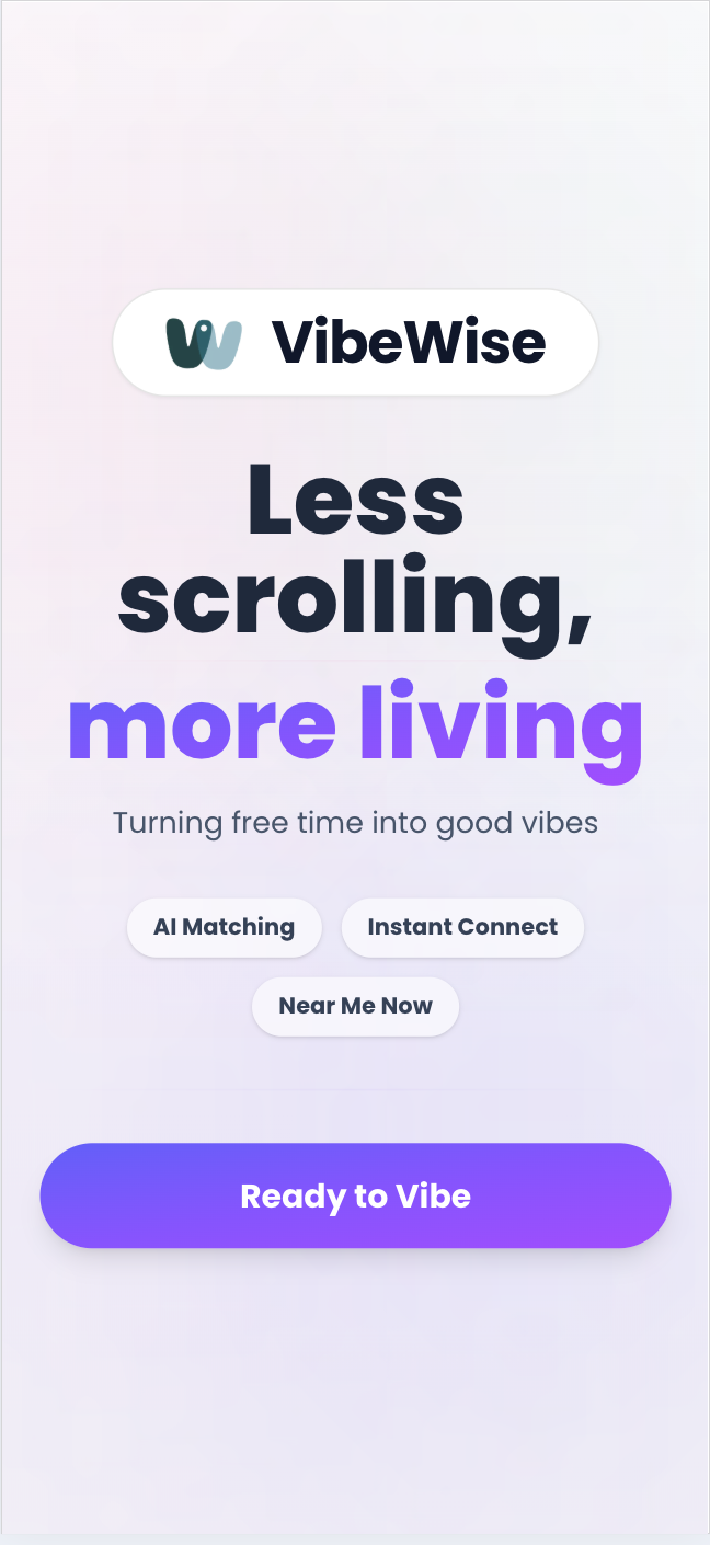 VibeWise screenshot 1